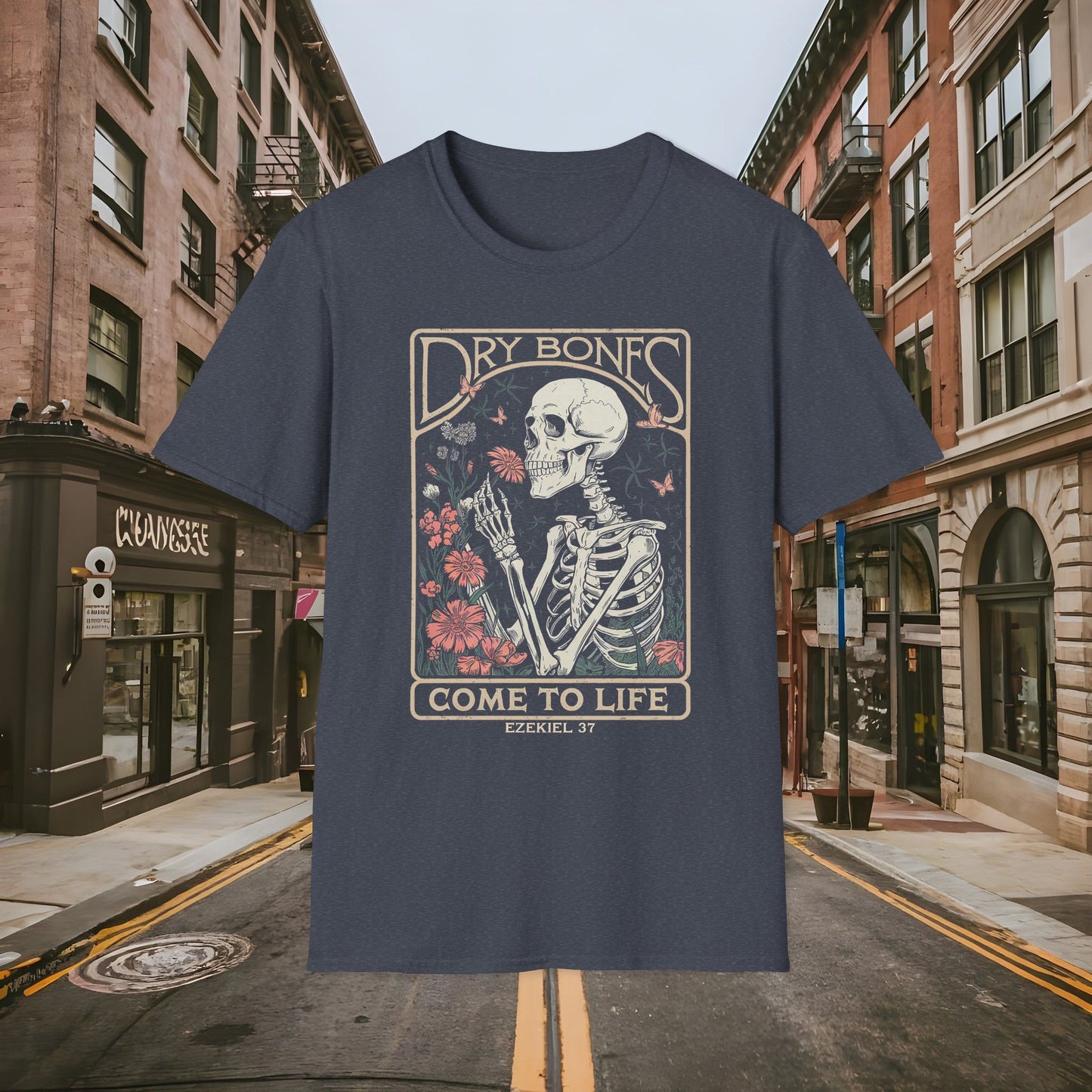 Dry Bones Come to Life Ezekiel 37 Shirt by Buck Matthews Designs Unisex Softstyle T-Shirt