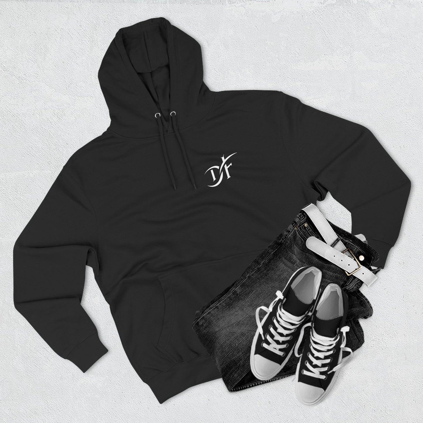 Dealer's Fault Vintage Cowboy - Unisex Pullover Three-Panel Fleece Hoodie