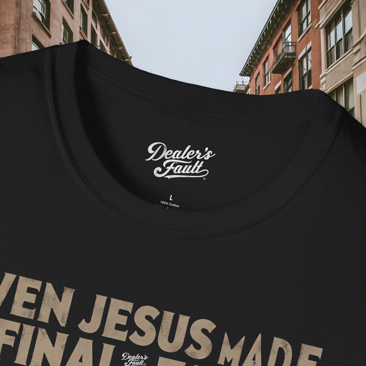 Even Jesus Made the Final Table - Dealer's Fault Poker Club - DFPC - Unisex Softstyle T-Shirt