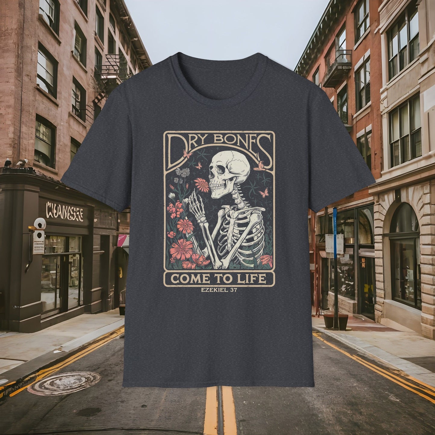 Dry Bones Come to Life Ezekiel 37 Shirt by Buck Matthews Designs Unisex Softstyle T-Shirt