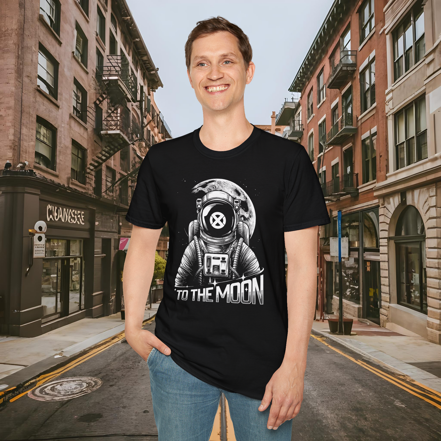 To The Moon - Astronaut - XCN Onyxcoin Crypto T-Shirt