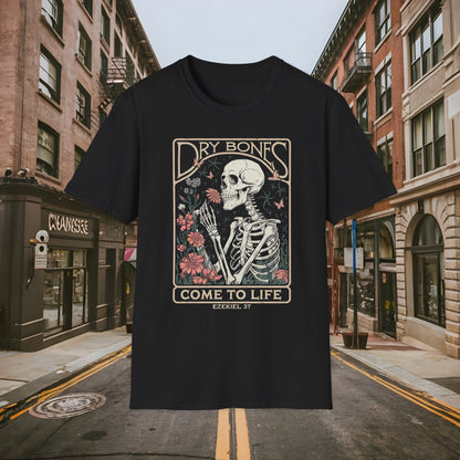 Dry Bones Come to Life Ezekiel 37 Shirt by Buck Matthews Designs Unisex Softstyle T-Shirt