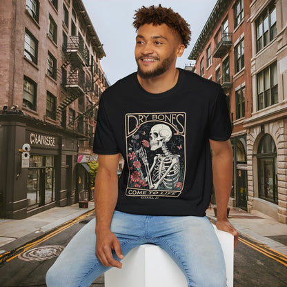 Dry Bones Come to Life Ezekiel 37 Shirt by Buck Matthews Designs Unisex Softstyle T-Shirt