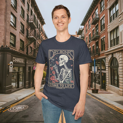 Dry Bones Come to Life Ezekiel 37 Shirt by Buck Matthews Designs Unisex Softstyle T-Shirt