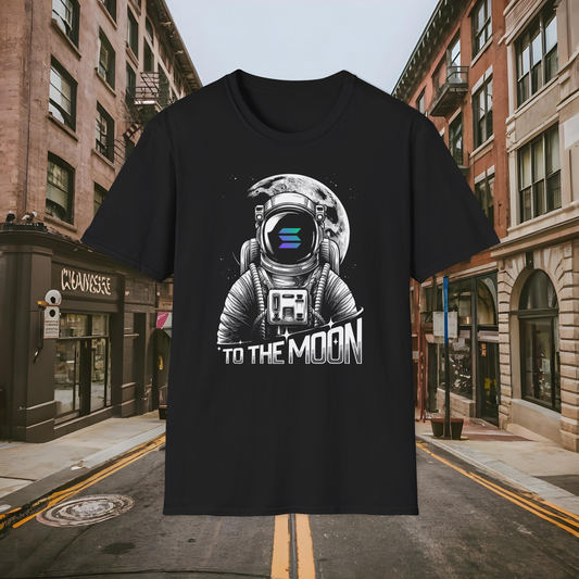 To The Moon - Astronaut - Solana Crypto T-Shirt