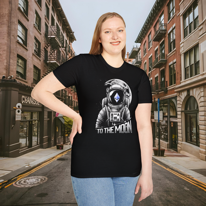 To The Moon - Astronaut - Ethereum Ether Crypto T-Shirt